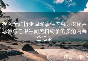视频全解析张津瑜事件内幕：揭秘吕总参与与卫生间黑料纷争的多角内幕全记录
