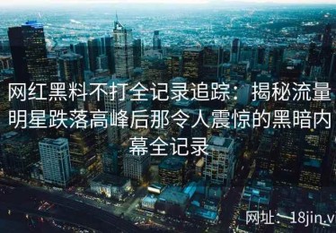 网红黑料不打全记录追踪：揭秘流量明星跌落高峰后那令人震惊的黑暗内幕全记录
