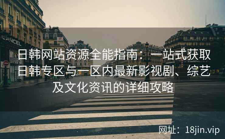 日韩网站资源全能指南：一站式获取日韩专区与一区内最新影视剧、综艺及文化资讯的详细攻略